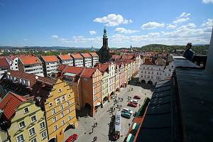 Aerial view of Jelenia Gora.