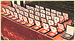 A display of UNICA medals.  