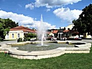A fountain on Spa island, Piestany.