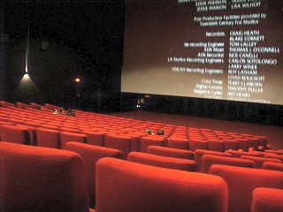  Interior of a cinema. 