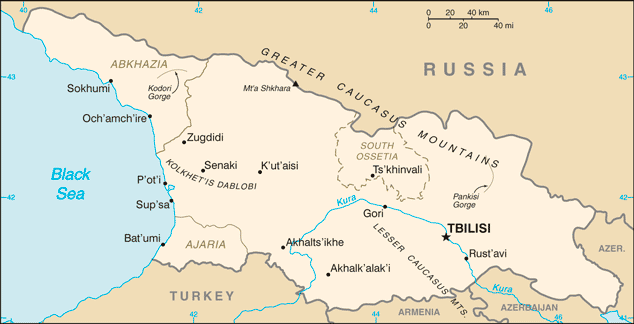 Map of Georgia.